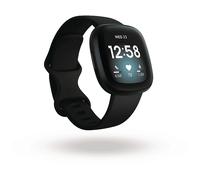SMARTWATCH FITBIT Fb511Bkbk Versa 3, Display da 1,58 ", Touchscreen, 2,5 GB, Modulo GPS integrato, Waterproof, Cassa: Nero Cinturino: Nero