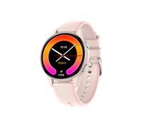 Forever IGO Watch 4 Smartwatch Donna - AMOLED Touch Orologio Rotondo Monitor Sonno Sport Fitness Notifiche SMS Bluetooth Impermeabile IP67, Bianco/Rosa, 2 Cinturi, Smart Watch Donna Moda