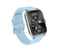 SMARTWATCH GARETT ELECTRONICS Bluetooth con Heart Rate Monitor e GPS, Waterproof, Touchscreen e Batteria 7 giorni, Azzurro