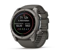 SMARTWATCH GARMIN 010-04763-01 fēnix 9 51 mm AMOLED Sapphire GPS 64 GB, Display da 1,4 ", Touchscreen, 64 GB, Modulo GPS integrato, Grigio Pebble e titanio