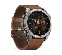 Garmin Fenix - Cinturino in pelle e silicone, 8-51 mm, colore: Nero