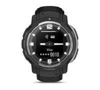 Garmin Instinct Crossover, Smartwatch ibrido, 45mm, Rugged design e Lancette Super-Luminova, Autonomia 28 giorni, +30 app multisport, GPS, Cardio, SpO2, Activity Tracker 24/7, Black