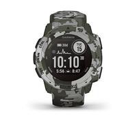 SMARTWATCH GARMIN Instinct Solar Camo Edition GPS, display MIP, cardiofrequenzimetro, Scocca in Plastica rinforzata con fibre (FRP), Digitale, Compatibile con iOS, Android, Verde mimetico