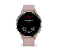 SMARTWATCH GARMIN Venu 3S, Durata batteria 240 h, Scocca in Polimero, Touchscreen, Compatibile con Android, iOS, Oro /Rosa