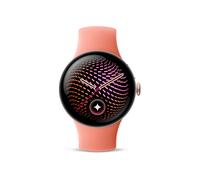 Pixel Watch 5 (Bluetooth) cassa da 41 mm con cinturino sportivo in gomma rosa pesca - Nouvo