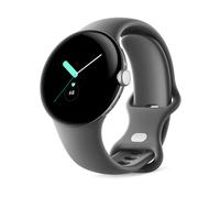 Google Pixel Watch - Smartwatch Android con monitoraggio delle attività - Orologio con monitoraggio della frequenza cardiaca - Cassa in acciaio inox argento lucido con cinturino Charcoal Active LTE