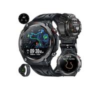 Smartwatch GPS da uomo con funzione di chiamata, bussola, altimetro, pressione barometrica, cardiofrequenzimetro e 650 mA