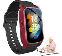 Smartwatch GPS per Anziani Smartwatch per Il Rilevamento delle Cadute per Gli Anziani Rilevamento dell'Allarme di Caduta Allarme Personale con Pulsante di Assistenza di Emergenza per La, Black