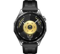 Huawei WATCH GT6, Cassa 46mm in acciaio inossidabile e cinturino nero. Compatibile con iOS e Android. Fino a 21 giorni di autonomia.