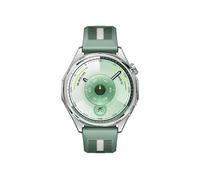 Watch GT6 GPS - Cassa in acciaio inossidabile argento da 46 mm con cinturino in tessuto intrecciato verde - Nouvo