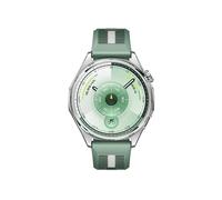Watch GT6 GPS - Cassa in acciaio inossidabile argento da 46 mm con cinturino in tessuto intrecciato verde - Nouvo