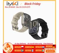 Smartwatch IMIKI Frame 2 Pro, assistente alimentato da AI, durata della batteria di 15 giorni, resistenza all'acqua 5 ATM, 6 sistemi di posizionamento satellitare