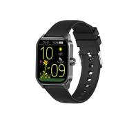 SMARTWATCH INF con Bluetooth e monitoraggio della salute, Display da 1,85 ", Touchscreen, Modulo GPS integrato, Waterproof, Nero