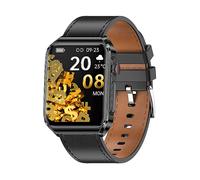 Smartwatch INF Con chiamata ECG/Bluetooth e musica, Compatibile con Android, iOS, Nero