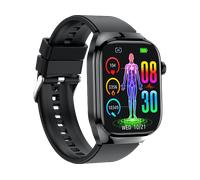 Smartwatch INF con ECG, frequenza cardiaca, pressione sanguigna, Display da 2,04 ", Touchscreen, nero