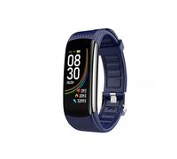 Smartwatch INF con frequenza cardiaca, ossigeno nel sangue, contapassi, Blu
