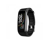 Smartwatch INF con frequenza cardiaca, ossigeno nel sangue, contapassi, Nero