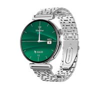 SMARTWATCH KNAUERMANN Bluetooth con Heart Rate Monitor e Touchscreen - Compatibile iOS/Android, Argento, Verde