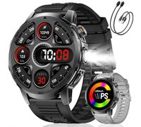 Smartwatch Militare Uomo, 1,85" HD 1000mAh Sport 110+ IP68 2 Cinturini