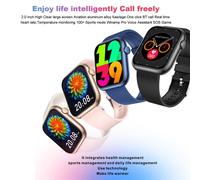 Smartwatch mit 2,0-Zoll-Display, Bluetooth 5.2-Anrufen und 24-Stunden-Gesundheitsüberwachung