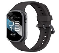 Smartwatch multifunzione con chiamate Bluetooth, display 1.47in quadrato TFT, IP68, batteria 150mAh, compatibile con Da Fit Black