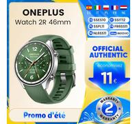 OnePlus Orologio 2R con Wear OS 4 di Google, chipset Snapdragon W5, fino a 100 ore di durata della batteria, display AMOLED da 1,43 pollici, modalità sportiva più di 100, GPS a doppia frequenza, verde