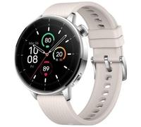 Smartwatch OnePlus Watch 3 GPS NFC 43mm AMOLED Argento con Cinturino Bianco M IP68 SpO2 Cardio