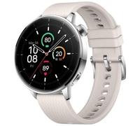 Smartwatch OnePlus Watch 3 GPS NFC 43mm AMOLED Argento con Cinturino Bianco M IP68 SpO2 Cardio