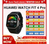 Originale Huawei Watch Fit 4 Pro Chiamata Bluetooth Harmonyos Schermo a colori Amoled da 1,82 pollici Capacità della batteria 400Mah Black