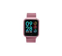 Smartwatch P68 con cardiofrequenzimetro, misuratore di pressione sanguigna e tracker di attività (acciaio rosa): TBD056989501G Regalo a sorpresa