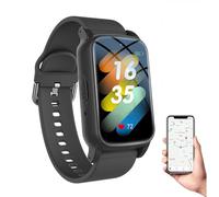 Smartwatch per anziani, con monitoraggio delle chiamate e della frequenza SoS, videochiamata HD, rilevamento delle cadute, orologio intelligente per anziani, dotato di più lingue, per demenza e