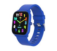 Celly, Smartwatch per Bambini con Cinturino in Silicone, con Monitoraggio Battito Cardiaco, Contapassi, Giochi, Bluetooth, App Dedicata Fit4Kid, Durata Batteria Fino a 4 Giorni, Colore Blu