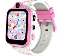 Smartwatch per bambini con chiamata, SIM 2G con fotocamera SOS, scheda SD integrata, 18 giochi, sveglie puzzle per bambini, smartwatch per ragazzi e ragazze