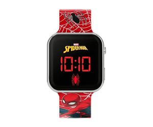 SMARTWATCH PER BAMBINI DISNEY Orologio digitale LED Spiderman per, Display da 1,4 ", Touchscreen, Waterproof, Rosso, Nero