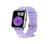 Smartwatch per donna, contapassi, cardiofrequenzimetro e misuratore di pressione sanguigna, smartwatch per uomo, viola