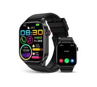 Smartwatch per uomo e donna, con chiamate Bluetooth, schermo AMOLED da 2,04 pollici e misuratore di pressione sanguigna.