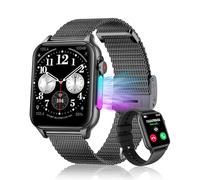 Smartwatch per uomo e donna: orologio fitness smartwatch per uomo, impermeabile smartwatch per orologi sportivi bambini con 2 cinturini compatibile con Samsung iPhone (nero)