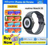 realme Watch S5 Smartwatch, display AMOLED da 1,43", GPS indipendente, autonomia di 20 giorni, 110 modalità sportive, 5ATM, versione Bluetooth 5.4, monitoraggio salute, comfort leggero, Rock Grey
