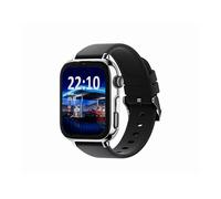 SaveFamily SaveWatch Plus 2 - Smartwatch per Bambini con GPS, Fotocamera da 8 MP, WhatsApp Sicuro… - Quadrante Argento e Cinturino in Silicone Nero