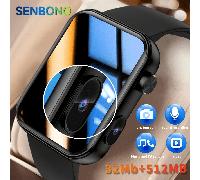 Smartwatch SENBONO con fotocamera, chiamata senza fili, lettore musicale, monitoraggio meteo, frequenza cardiaca/sonno, calcolatrice, chiamata SOS, pedometro, promemoria messaggi per Android e iOS Tag