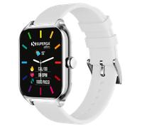SMARTWATCH SUPERGA ALLUMINIO SILVER QUADRATA SILICONE WHITE SWT-STC011