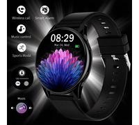 Smartwatch ultimo modello 1,53 pollici con cinturino in silicone, schermo touch full screen, smartwatch sportivo per uomo e donna, chiamata senza fili, risposta alle chiamate, promemoria/rifiuto chiam