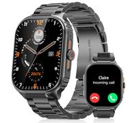 Smartwatch Uomo, 2,01" Militare Orologio con Effettua/Risposta Chiamate, IP68 Impermeabile Sportivo Rilevatore Attività, Cardiaca/SpO2/Sonno Monitor, 110+ Fitness Modalità Sportive per iOS/Android