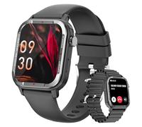 Smartwatch Uomo con Chiamate e Assistente Vocale, 1.85" Orologio Smartwatch Uomo con Contapassi, Cardiofrequenzimetro, Sonno, Impermeabil IP68 Orologio Fitness Uomo Notifiche Messaggi per Android iOS