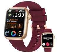 Smartwatch Uomo Donna, 1.83'' Orologio Smartwatch con Chiamata Bluetooth,Pressione Sanguigna/Cardiofrequenzimetro/Sonno,Contapassi,120+ Modalità Sportive, Impermeabile IP68 Smart Watch per Android&iOS