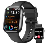 Smartwatch Uomo Donna, 1.83'' Orologio Smartwatch con Chiamata Bluetooth,Pressione Sanguigna/Cardiofrequenzimetro/Sonno,Contapassi,120+ Modalità Sportive, Impermeabile IP68 Smart Watch per Android&iOS