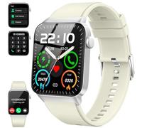 Smartwatch Uomo Donna, 1.85" HD Orologio Bluetooth Effettua/Risposta Chiamate, 110+ Sportive Smart Watch Cardiofrequenzimetro/Contapassi/SpO2/Sonno, Impermeabile IP68 Fitness Tracker per Android iOS