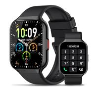 Smartwatch Uomo Donna, 1.96" HD Orologio Smartwatch con Effettua/Risposta Chiamate, 113+ Sportive Smart Watch con 24H Cardiofrequenzimetro/SpO2/Sonno/Contapassi, IP68 Orologio Fitness per Android iOS