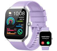 Smartwatch Uomo Donna,1.96" Orologio Smartwatch con Effettua/Risposta Chiamate,113+Sportive Smart Watch con Contapassi/24H Cardiofrequenzimetro/Sonno, Impermeabile IP68,Tracker per Android iOS Viola