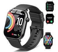Smartwatch Uomo Donna Chiamate Bluetooth, 1.96'' Orologio Smartwatch con Cardiofrequenzimetro/Contapassi/Sonno/SpO2, 110+ Modalità Sportivo Smart Watch Impermeabil IP68 Fitness Tracker per Android iOS